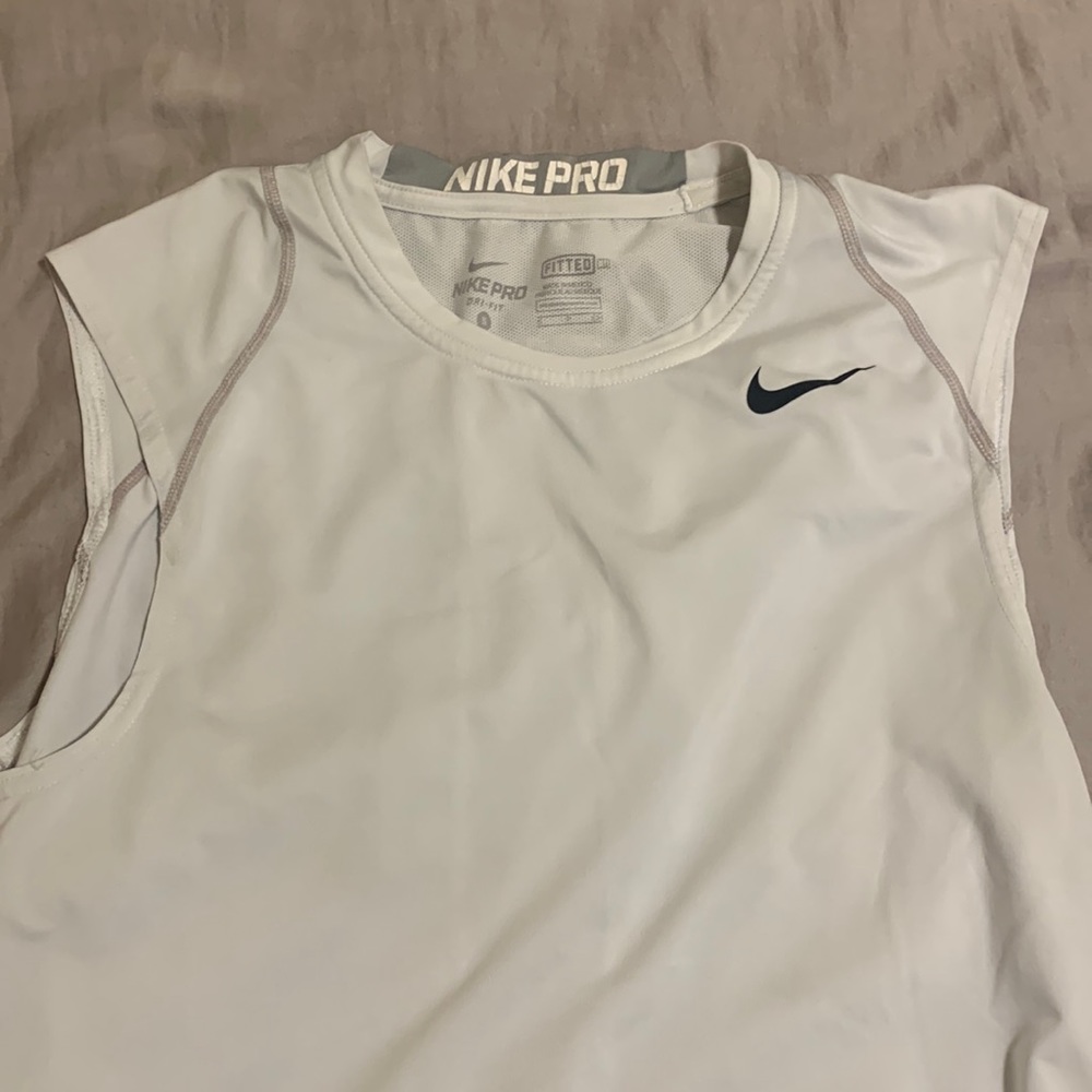 Nike Sleeveless Fitted Compression Shirt New Size S